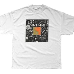 Bon Iver A Million Music Artist White Unisex Indie Fan Graphic T-Shirt